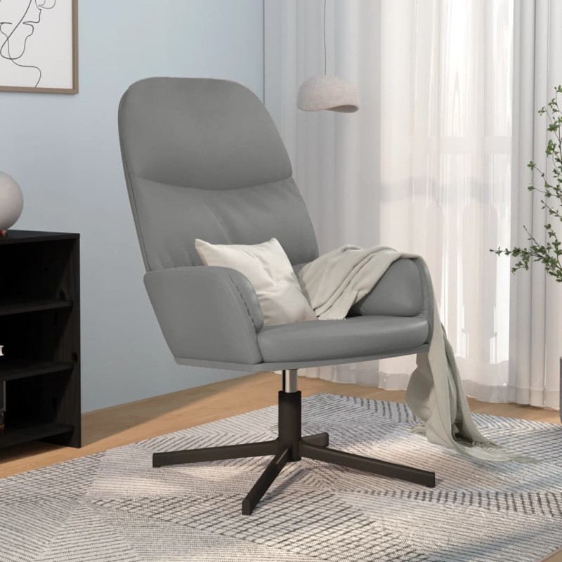 vidaXL Poltrona Relax Grigia in Similpelle vidaXL Poltrona Relax Grigia in Similpelle