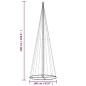 Albero di Natale a Cono Bianco Freddo 732 LED 160x500 cm