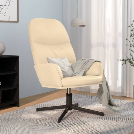 vidaXL Poltrona Relax Bianco Crema in Similpelle