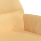 vidaXL Poltrona Relax Crema in Similpelle Scamosciata vidaXL Poltrona Relax Crema in Similpelle Scamosciata