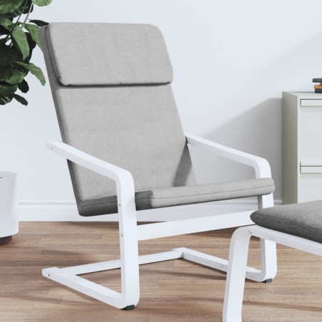 vidaXL Sedia Relax Grigio Chiaro in Tessuto