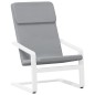 vidaXL Sedia Relax Grigio Chiaro in Tessuto vidaXL Sedia Relax Grigio Chiaro in Tessuto