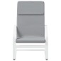 vidaXL Sedia Relax Grigio Chiaro in Tessuto vidaXL Sedia Relax Grigio Chiaro in Tessuto