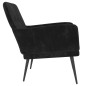 vidaXL Poltrona Nera 62x79x79 cm Velluto vidaXL Poltrona Nera 62x79x79 cm Velluto
