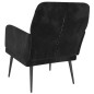 vidaXL Poltrona Nera 62x79x79 cm Velluto vidaXL Poltrona Nera 62x79x79 cm Velluto