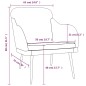 vidaXL Poltrona Blu 63x76x80 cm Velluto vidaXL Poltrona Blu 63x76x80 cm Velluto