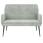 vidaXL Panca Grigio Chiaro 108x79x79 cm in Velluto vidaXL Panca Grigio Chiaro 108x79x79 cm in Velluto