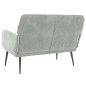 vidaXL Panca Grigio Chiaro 108x79x79 cm in Velluto vidaXL Panca Grigio Chiaro 108x79x79 cm in Velluto