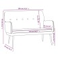 vidaXL Panca Grigio Chiaro 108x79x79 cm in Velluto vidaXL Panca Grigio Chiaro 108x79x79 cm in Velluto