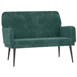 vidaXL Panca Verde Scuro 108x79x79 cm in Velluto