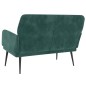 vidaXL Panca Verde Scuro 108x79x79 cm in Velluto vidaXL Panca Verde Scuro 108x79x79 cm in Velluto