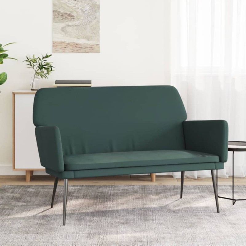 vidaXL Panca Verde Scuro 108x79x79 cm in Velluto vidaXL Panca Verde Scuro 108x79x79 cm in Velluto