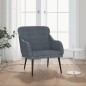 vidaXL Poltrona Grigio Scuro 63x76x80 cm Velluto vidaXL Poltrona Grigio Scuro 63x76x80 cm Velluto