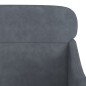 vidaXL Poltrona Grigio Scuro 63x76x80 cm Velluto vidaXL Poltrona Grigio Scuro 63x76x80 cm Velluto