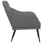 vidaXL Poltrona Grigio Scuro 63x76x80 cm in Tessuto vidaXL Poltrona Grigio Scuro 63x76x80 cm in Tessuto