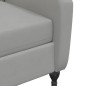 vidaXL Poltrona Reclinabile Grigio Chiaro in Velluto vidaXL Poltrona Reclinabile Grigio Chiaro in Velluto