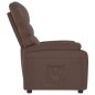 vidaXL Poltrona Reclinabile Marrone in Similpelle