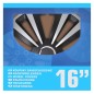 ProPlus Copricerchi Terra Argento e Nero 16" 4 pz ProPlus Copricerchi Terra Argento e Nero 16" 4 pz