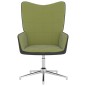 vidaXL Poltrona Relax Verde Chiaro in Velluto e PVC vidaXL Poltrona Relax Verde Chiaro in Velluto e PVC