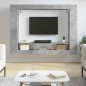 vidaXL Mobile Porta TV Grigio Cemento 152x22x113 cm Legno Multistrato vidaXL Mobile Porta TV Grigio Cemento 152x22x113 cm Legno Multistrato