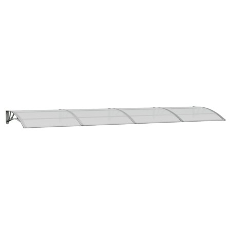 vidaXL Tettoia per Porta Grigia 400x100 cm in Policarbonato