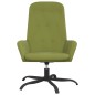 vidaXL Sedia Relax Verde Chiaro in Velluto