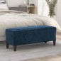 vidaXL Panca Blu 100x35x41 cm in Velluto vidaXL Panca Blu 100x35x41 cm in Velluto