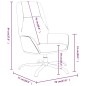 vidaXL Poltrona Relax Grigio Scuro in Velluto vidaXL Poltrona Relax Grigio Scuro in Velluto