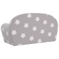 vidaXL Divano per Bambini 2 Posti Grigio Chiaro Stelle Morbido Peluche vidaXL Divano per Bambini 2 Posti Grigio Chiaro Stelle Morbido Peluche