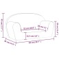 vidaXL Divano per Bambini 2 Posti Grigio Chiaro Stelle Morbido Peluche vidaXL Divano per Bambini 2 Posti Grigio Chiaro Stelle Morbido Peluche