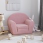 vidaXL Divano per Bambini Rosa in Morbido Peluche vidaXL Divano per Bambini Rosa in Morbido Peluche
