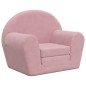 vidaXL Divano per Bambini Rosa in Morbido Peluche vidaXL Divano per Bambini Rosa in Morbido Peluche