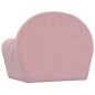 vidaXL Divano per Bambini Rosa in Morbido Peluche vidaXL Divano per Bambini Rosa in Morbido Peluche
