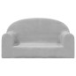 vidaXL Divano per Bambini a 2 Posti Grigio Chiaro in Morbido Peluche vidaXL Divano per Bambini a 2 Posti Grigio Chiaro in Morbido Peluche