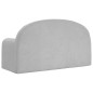 vidaXL Divano per Bambini a 2 Posti Grigio Chiaro in Morbido Peluche vidaXL Divano per Bambini a 2 Posti Grigio Chiaro in Morbido Peluche