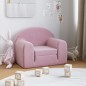 vidaXL Divano per Bambini Rosa in Morbido Peluche vidaXL Divano per Bambini Rosa in Morbido Peluche