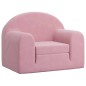 vidaXL Divano per Bambini Rosa in Morbido Peluche vidaXL Divano per Bambini Rosa in Morbido Peluche