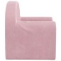 vidaXL Divano per Bambini Rosa in Morbido Peluche vidaXL Divano per Bambini Rosa in Morbido Peluche