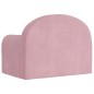 vidaXL Divano per Bambini Rosa in Morbido Peluche vidaXL Divano per Bambini Rosa in Morbido Peluche