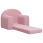 vidaXL Divano per Bambini Rosa in Morbido Peluche vidaXL Divano per Bambini Rosa in Morbido Peluche