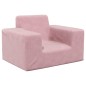 vidaXL Divano per Bambini Rosa in Morbido Peluche vidaXL Divano per Bambini Rosa in Morbido Peluche