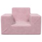vidaXL Divano per Bambini Rosa in Morbido Peluche vidaXL Divano per Bambini Rosa in Morbido Peluche