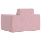 vidaXL Divano per Bambini Rosa in Morbido Peluche vidaXL Divano per Bambini Rosa in Morbido Peluche