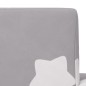 vidaXL Divano Letto Bambini Grigio Chiaro con Stelle Morbido Peluche vidaXL Divano Letto Bambini Grigio Chiaro con Stelle Morbido Peluche