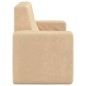 vidaXL Divano per Bambini a 2 Posti Crema in Morbido Peluche vidaXL Divano per Bambini a 2 Posti Crema in Morbido Peluche
