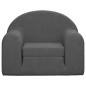 vidaXL Divano Letto per Bambini Antracite in Morbido Peluche vidaXL Divano Letto per Bambini Antracite in Morbido Peluche