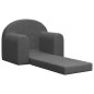 vidaXL Divano Letto per Bambini Antracite in Morbido Peluche vidaXL Divano Letto per Bambini Antracite in Morbido Peluche