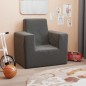 vidaXL Divano per Bambini Antracite in Morbido Peluche vidaXL Divano per Bambini Antracite in Morbido Peluche