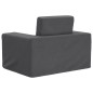 vidaXL Divano Letto per Bambini Antracite in Morbido Peluche vidaXL Divano Letto per Bambini Antracite in Morbido Peluche