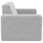 vidaXL Divano per Bambini a 2 Posti Grigio Chiaro in Morbido Peluche vidaXL Divano per Bambini a 2 Posti Grigio Chiaro in Morbido Peluche